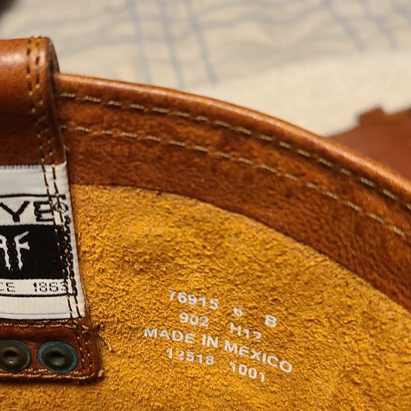 Frye leather boots with buckle size 6 - Picture 6 of 7